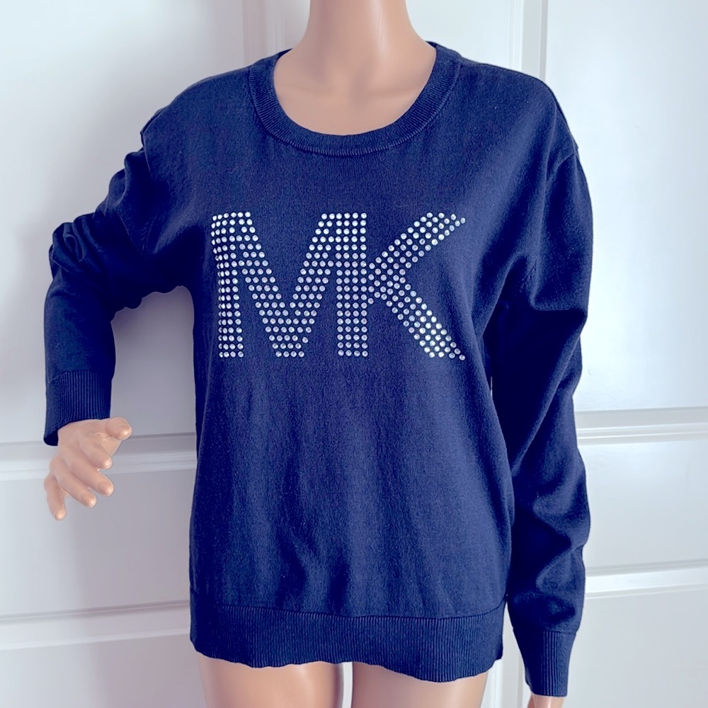 Michael Kors Navy Sweatshirt - Picture 6 of 8